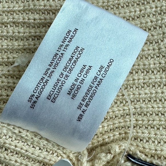 GAP Open-Front Ribbed Knit Cardigan Sweater in Oatmeal Gray – Size XL - Picture 6 of 15